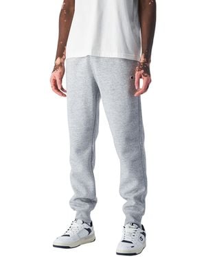Champion Heavyweight Slim Fit Joggers Fleece Trousers Cotton Track Trousers - Grey
