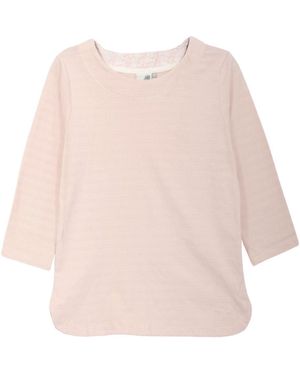 Weird Fish Self Stripe Texture Top - Pink