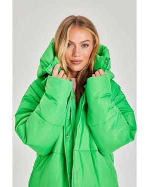 Urban Bliss Bright Puffer Jacket - Green