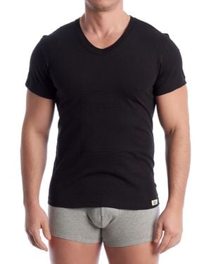 Omera Organic Cotton Short Sleeve Undershirt 2009 - Black