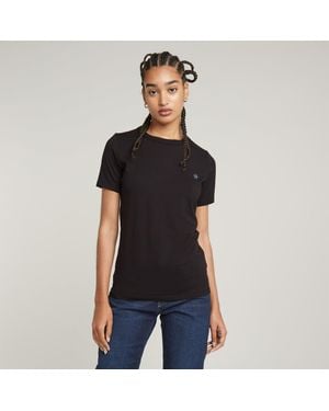 G-Star RAW G-Star Raw Chest Logo Optic Slim Top - Blue