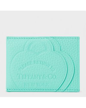Tiffany & Co. Accessories Little Right Card Holder With Embossed Logo - Green