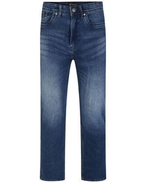 KAM Jeanswear Kam Plus Size Jeans Straight Leg Classic Designer Fit Cotton - Blue
