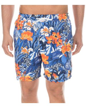 Hackett Bermuda Swimsuit With Mesh Interior Lining Hm800495 - Blue