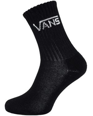 Vans Off The Wall Logo Crew Socks - Black