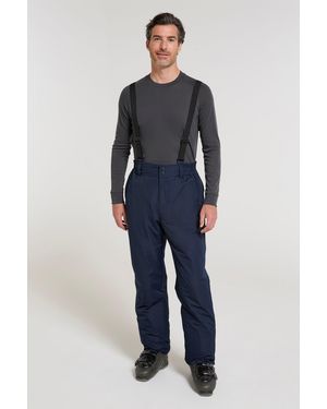 Mountain Warehouse 'Dusk Ii' Ski Trousers Warm Insulated Snow Proof Elastic Waist Winter Trouser - Blue