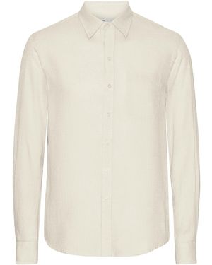 COLORFUL STANDARD Long Sleeve Linen Shirt - White