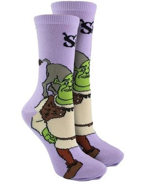 Shrek Ladies Novelty & Donkey Socks - Purple