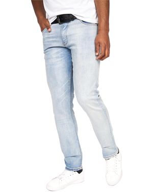 Crosshatch Cadman Straight Jeans (Light Wash) - Blue