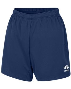 Umbro Ladies Club Logo Shorts - Blue