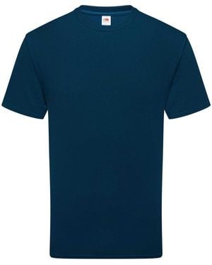 Fruit Of The Loom Adult Pure Cotton T-Shirt (Mountain) - Blue