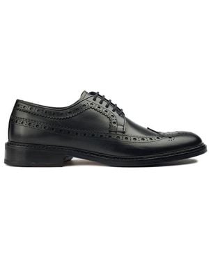 Sole Etham Brogue Shoes - Black