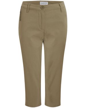 Craghoppers Ladies Kiwi Pro Iii Cropped Trousers (Cardamom) - Green