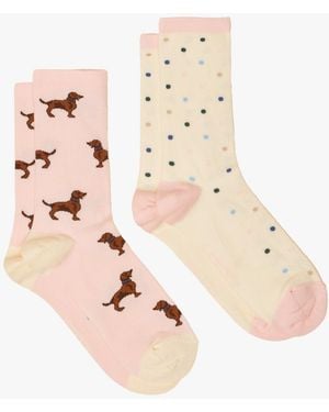 Joules Everyday Socks/ Cotton - Natural