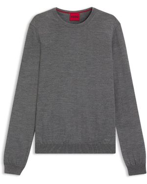 HUGO Cedric M1 Crewneck Jumper - Grey