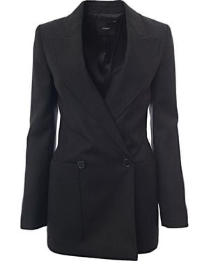 JOSEPH Florian Wool Blend Tailored Jacket - Black