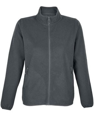 Sol's Ladies Factor Microfleece Recycled Fleece Jacket - Grey