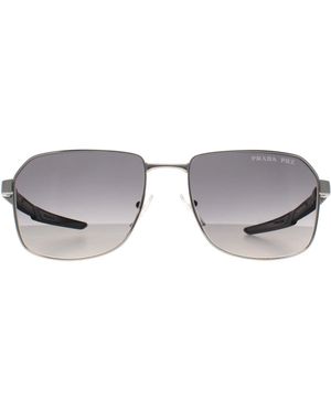 Prada Aviator Gradient Polarized Ps54Ws Metal - Grey