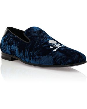 Philipp Plein Loafers Skull&Bones - Blauw