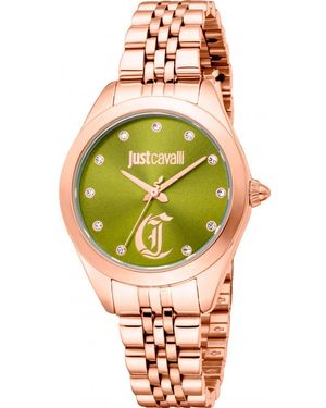 Just Cavalli Jc1L309M0065 Ladies Glam Chic Luna Watch - Green