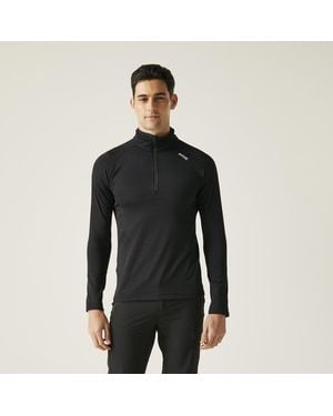Regatta Yonder Ii Half Zip Outdoor Warm Winter Pullover Fleece - Black