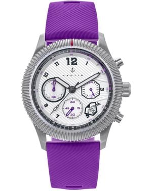 Nautis Meridian Chronograaf Bandhorloge Met Datum - Paars
