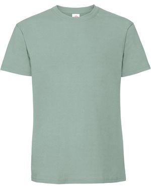 Fruit Of The Loom Ringspun Premium T-Shirt (Sage) - Green