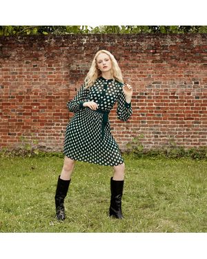 LK Bennett Cora Dress, /Cream - Green