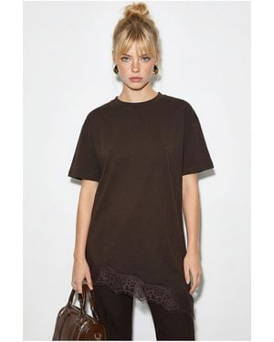 Bianco Lucci Elastane T-Shirt - Black