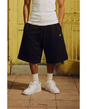 BoohooMAN Sport Embroidered Jersey Jort - Black