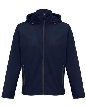 Sol's Race Hooded Soft Shell Jacket (French) - Blue