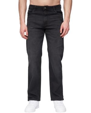 Henleys Breeze Straight Jeans Wash) - Black