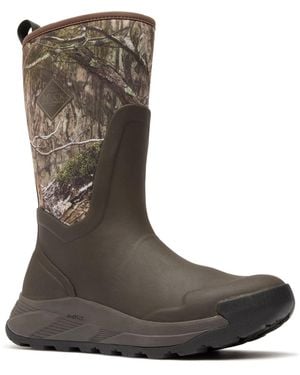 Muck Boot Outmax 12" Rubber Camo Wellington - Brown