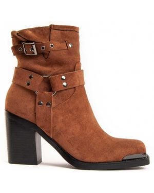 Montevita Heel Ankle Boot Town - Brown