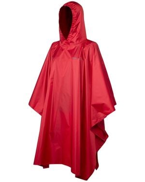 Trekmates Ladies Tour Poncho Waterproof Breathable Lightweight Hiking Outdoor Gear - Red