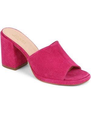 Jones Bootmaker Gracey Heeled Mule Sandals - Pink