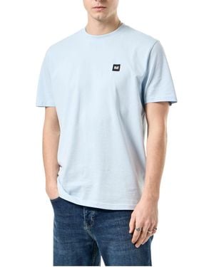 Weekend Offender T Shirts Crew Neck Short Sleeve Cannon Beach Summer Tee - Blue