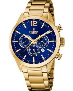 Festina F20633-2 Timeless Chronograph Watch - Blue