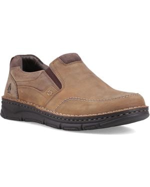 Hush Puppies Franco Slip On Leather Loafers - Brown