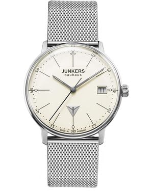 Junkers Original Bauhaus Ladies' Collection Quartz Watch With Steel Bracelet 6071M-5 Stainless Steel - Metallic
