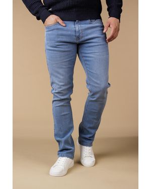 Firetrap Mid Straight Leg Cotton Rich Jeans - Blue