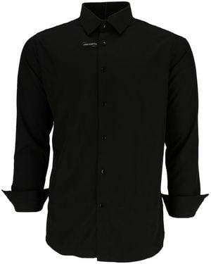 Scotch & Soda Oxford Long-Sleeved Shirt Cotton - Black