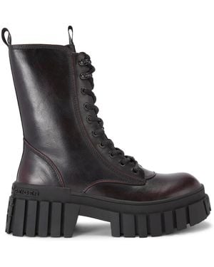 KG by Kurt Geiger Tegan Lace Up Boots - Black