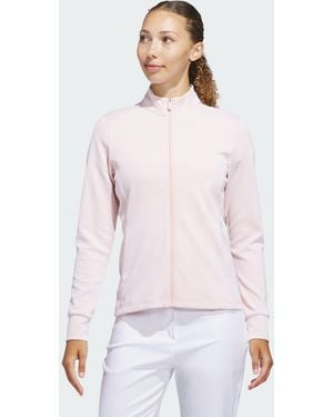 adidas Originals Textured Full-Zip Jacket - Pink