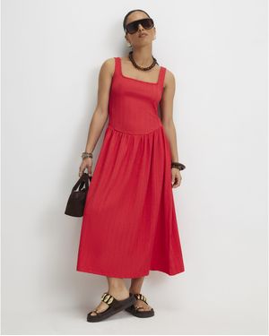 River Island Midi Dress Petite Textured