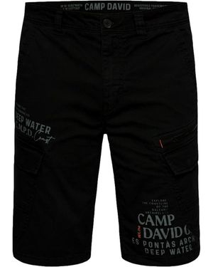 Camp David Cargoshorts - Zwart