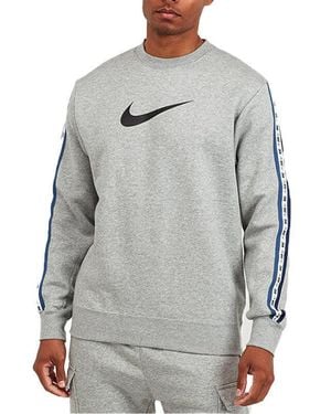 Nike Repeat Tape Fleece Sweatshirt - Grey