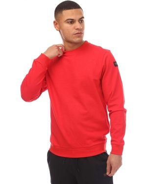 Paul & Shark Cotton Sweatshirt With Iconic Badge - Red