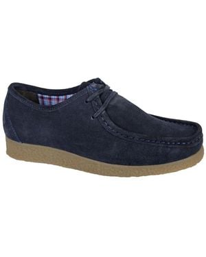 Roamer Trapper Leather Shoes - Blue