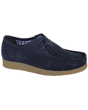 Roamer Trapper Leather Shoes - Blue